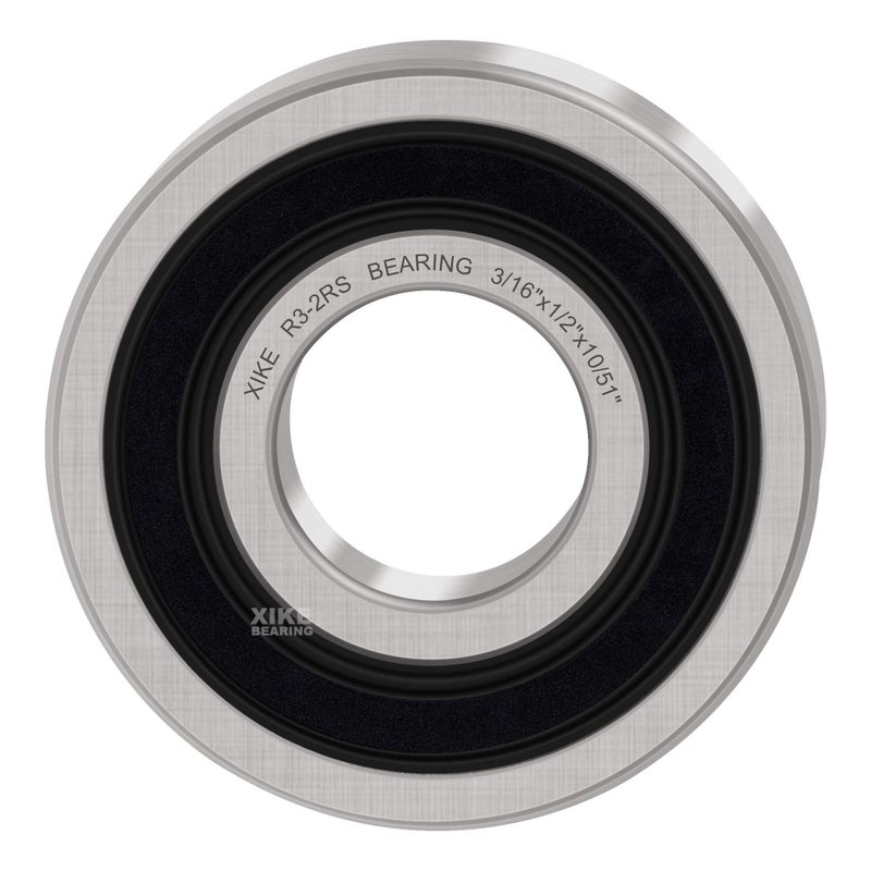 XiKe R3-2RS Double Rubber Seal Bearings 3/16"" x 1/2"" x 10/51"", Deep Groove Ball Bearings Pack of 10 - Image 3